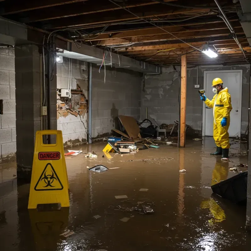 Flooded Basement Electrical Hazard in Fort Smith, AR Property